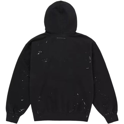 Supreme MM6 Maison Margiela Box Logo Zip Up Hooded Sweatshirt Black - AFewVibe