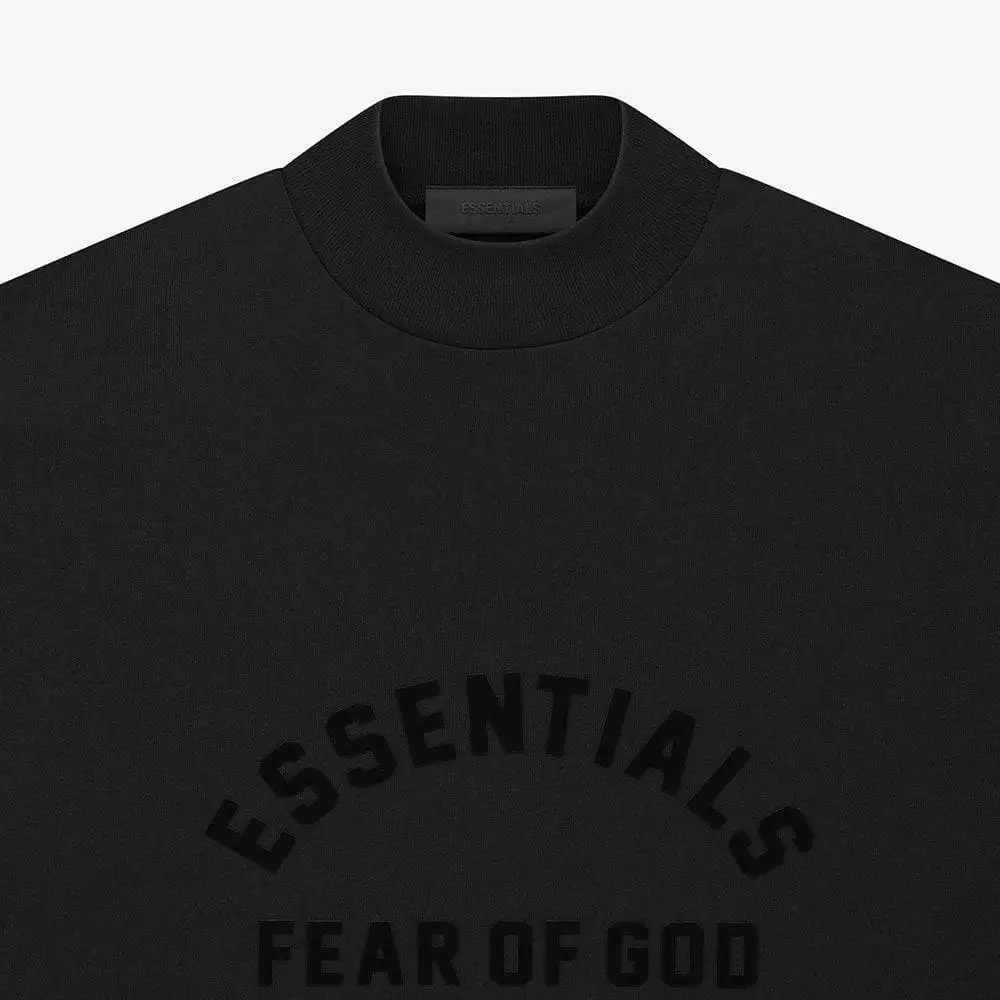 Fear of God Essentials SS23 Black Collection Tee Jet Black - Image 3