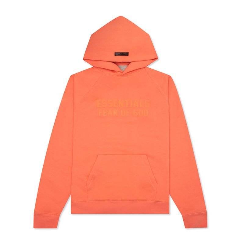 FEAR OF GOD ESSENTIALS HOODIE - CORAL