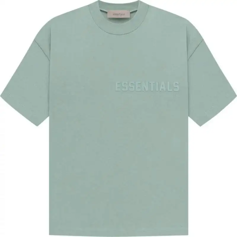 Fear of God Essentials Short-Sleeve Tee in Sycamore with Bold Essentials Graphic