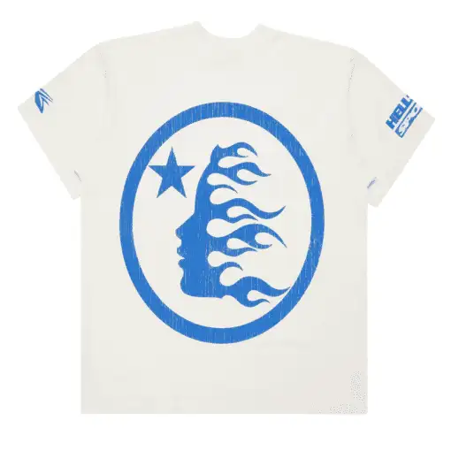 Hellstar Beat Us! T-shirt White/Blue