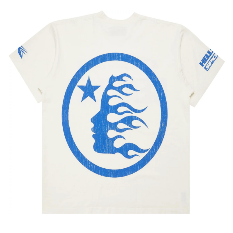 Hellstar Beat Us! T-shirt White/Blue