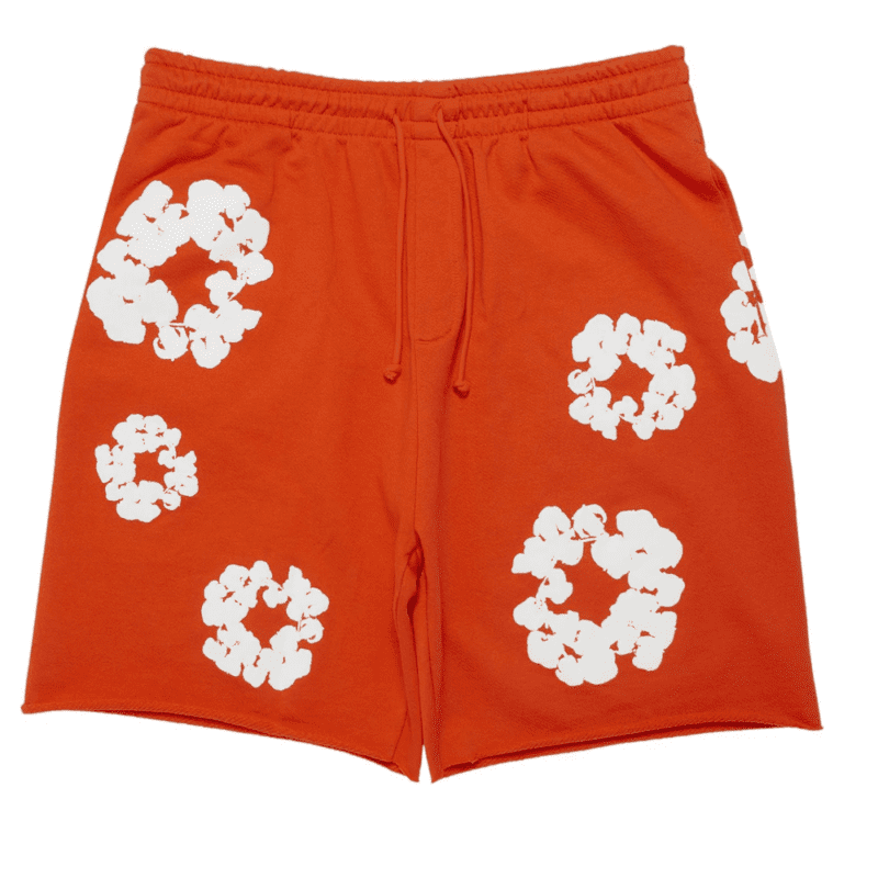 Denim Tears The Cotton Wreath Shorts Orange